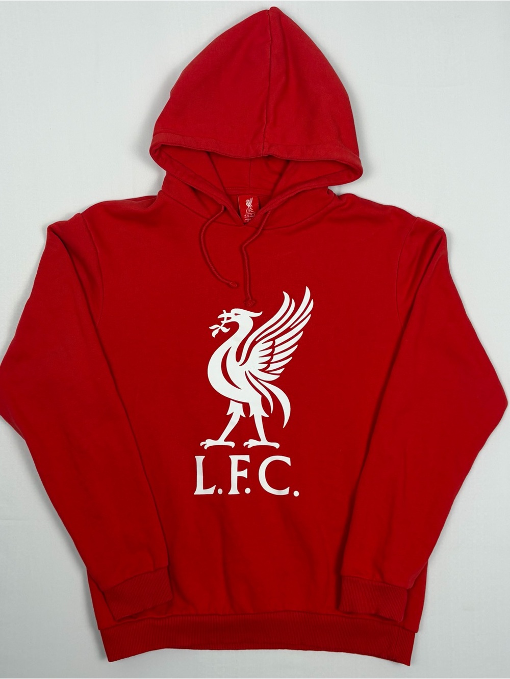 Liverpool FC Hoodie Men’s Size M Red Pullover Sweatshirt Soccer Football Graphi